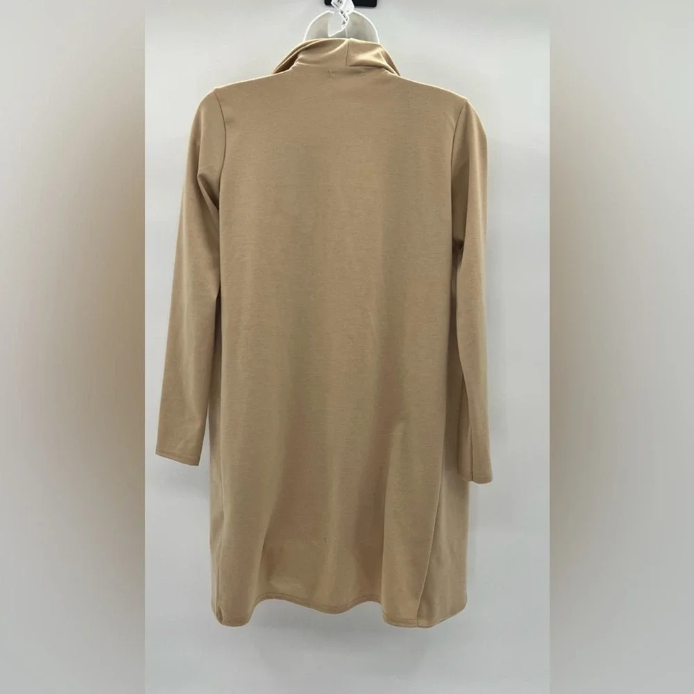Boohoo Camel Waterfall Jacket Size 2